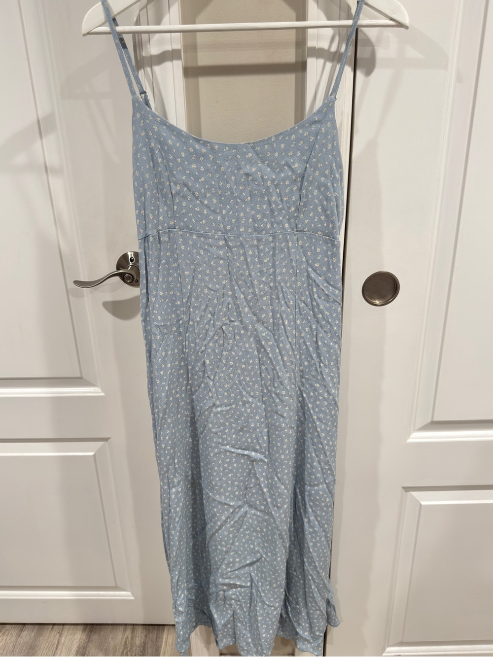 Brandy Melville Blue Floral Maxi Dress Sleeveless One Size Approx.